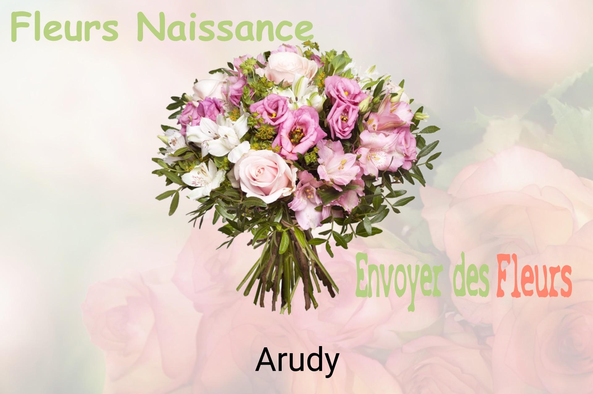 Bouquet de fleurs de naissance livré à Arudy